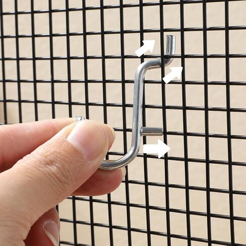 Baluue 20 قطعة من خطافات Pegboard المعدنية، وخطاف J من الفولاذ المقاوم للصدأ لتشكيلة Pegboard من خطافات Pegboard المعدنية، وخطاطيف Pegboard لتعليق تخزين المجوهرات وعرض المفاتيح in Kuwait