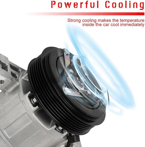 cciyu A/C Compressor with Clutch Compatible with Nissan XTRAIL 2.5L 2007-2011 Air Conditioning Compressor Fit for Nissan X-Trail 2.5L 2007-2014 AC Compressor in Saudi Arabia