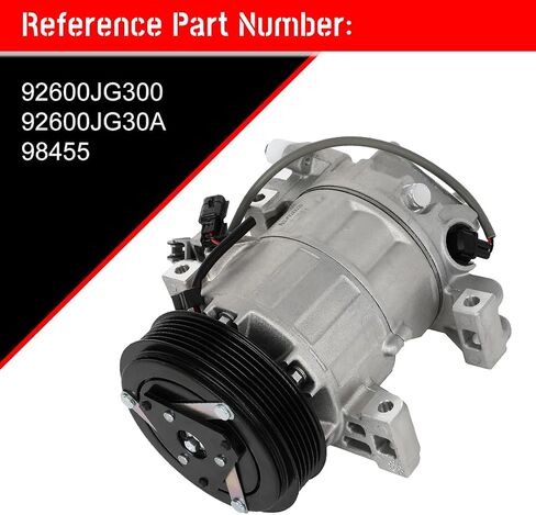 cciyu A/C Compressor with Clutch Compatible with Nissan XTRAIL 2.5L 2007-2011 Air Conditioning Compressor Fit for Nissan X-Trail 2.5L 2007-2014 AC Compressor in Saudi Arabia