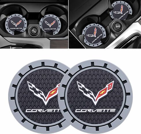 Car Cup Holder Coaster for Cadillac Escalade CT4 CT5 CT6 ATS CTS SRX XT5 Recessed Silicone Cupholder Coaster Interior Accessories 2.75in 2Pack in Saudi Arabia
