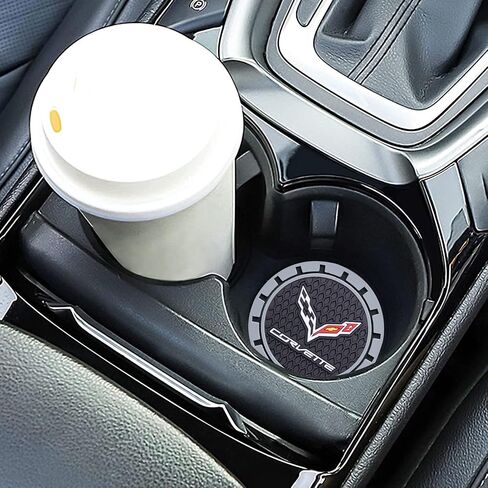 Car Cup Holder Coaster for Cadillac Escalade CT4 CT5 CT6 ATS CTS SRX XT5 Recessed Silicone Cupholder Coaster Interior Accessories 2.75in 2Pack in Saudi Arabia
