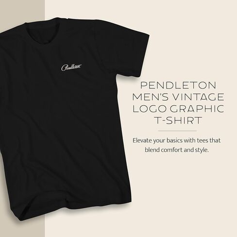 تي شيرت Pendleton للرجال بشعار Vintage ورسومات التراث in Kuwait