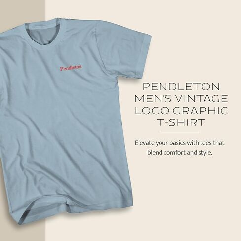 تي شيرت Pendleton للرجال بشعار Vintage ورسومات التراث in Saudi Arabia