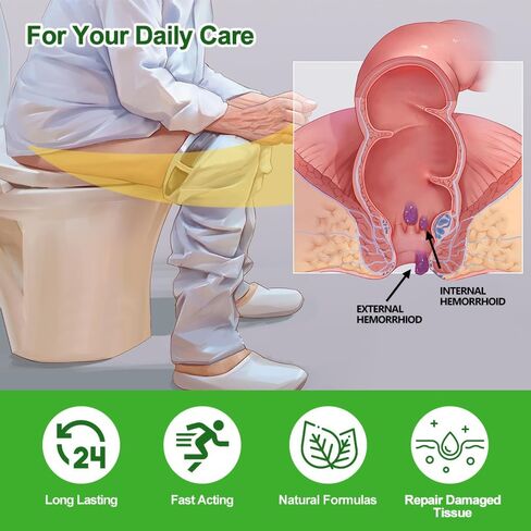 Hemorrhoid and Fissure Cream,Hemorrhoidal Ointment for Fast Acting Itch, Swelling, and Maximum Strength Pain Relief（1 Pack in Kuwait