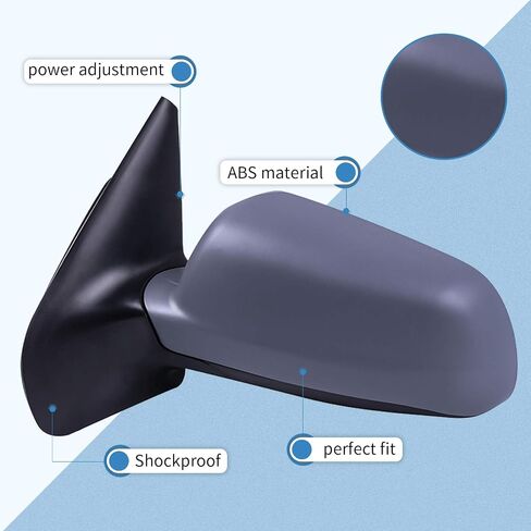 ECCPP Door Mirror Driver Left Side for 1999-2006 1999-05 for Volkswagen for Golf 1999-2005 VW for Jetta 2006 for Jetta Wagon 07-10 for Jetta Sedan Power Adjusted Heated Manual Folding Side Mirror in Saudi Arabia