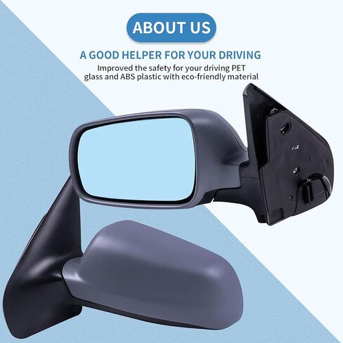 ECCPP Door Mirror Driver Left Side for 1999-2006 1999-05 for Volkswagen for Golf 1999-2005 VW for Jetta 2006 for Jetta Wagon 07-10 for Jetta Sedan Power Adjusted Heated Manual Folding Side Mirror in Saudi Arabia