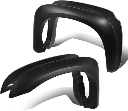 DNA MOTORING Pocket-Riveted Design Wheel Fender Flares Compatible with 09-10 Dodge Ram 1500 11-18 Ram 1500 Fleetside Bed, Black, WF-81009-MBK in Saudi Arabia