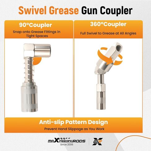 maXpeedingrods Pneumatic Grease Gun, 6000PSI Air Operated Grease Gun, Automatic Continuous Cycle Heavy Duty Air Compressor Grease Gun with 14 oz Load in Saudi Arabia