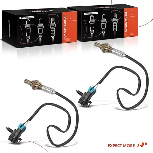 A-Premium O2 Oxygen Sensor Compatible with Chevrolet Corvette 2005-2013, Express 3500 2008-2013 & GMC Savana 3500 2008-2012, Sierra 2500 3500 HD & Cadillac STS, 2-PC Set, Replace# 12622308 in Saudi Arabia
