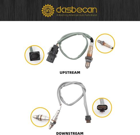 Dasbecan 2Pcs Upstream and Downstream Oxygen O2 Sensor Compatible with Ford Fusion 1.5L L4 Turbo 2014-2020 Replaces 234-5172 234-8039 in Saudi Arabia