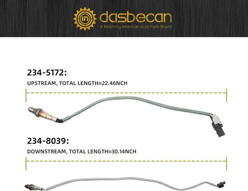 Dasbecan 2Pcs Upstream and Downstream Oxygen O2 Sensor Compatible with Ford Fusion 1.5L L4 Turbo 2014-2020 Replaces 234-5172 234-8039 in Saudi Arabia