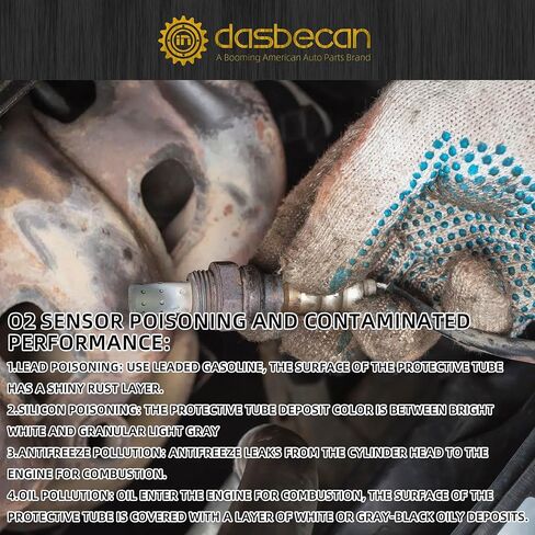Dasbecan 2Pcs Upstream and Downstream Oxygen O2 Sensor Compatible with Ford Fusion 1.5L L4 Turbo 2014-2020 Replaces 234-5172 234-8039 in Saudi Arabia
