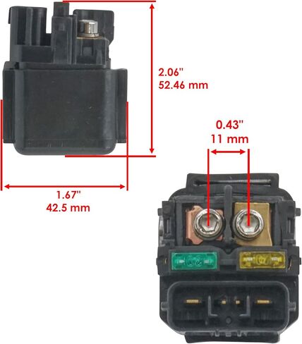Caltric Starter Solenoid Relay Compatible with Honda CBR1000RR 2008-2016 / CB1000R 2011-2016 in Saudi Arabia