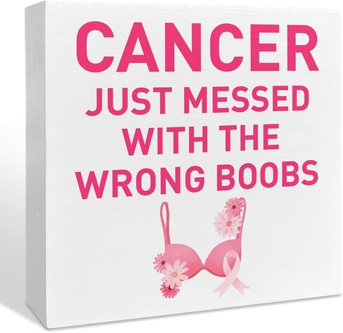 Breast Cancer Awareness Gifts for Women, Breast Cancer Warrior Support Gifts, Breast Cancer Survivor Fighter Gifts for Woman Mom Daughter, The Comeback Is Always Stronger, Wooden Box Sign in Saudi Arabia