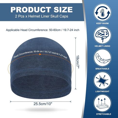 PATIKIL Helmet Liner Skull Cap for Men, Sweat Wicking Hats Stretchy Thermal Under Helmets Caps in Saudi Arabia