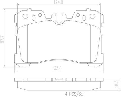 Brembo P83075N Premium Ceramic Front Disc Brake Pad Set LEXUS OE# 044650W110 in Saudi Arabia