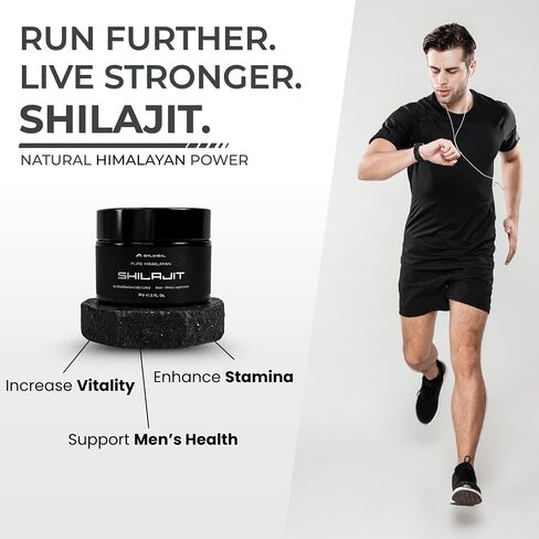 Authentic Pure Shilajit Resin from Ladakh, Himalayas | 100% Natural | 60g jar | Stamina and Energy Boost | 78%+ Fulvic Acid | Immune Support | for Men & Women | 4-Month Supply | 85+ Trace Minerals in Saudi Arabia