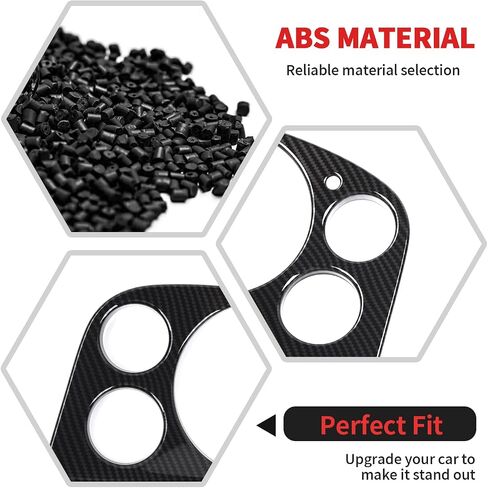 RT-TCZ Dashboard Panel Cover Trim Decoration Interior Accessories for Chevy Avalanche/Suburban/Tahoe/Silverado 2007-2013,for GMC Yukon/Sierra 2007-2013 (Black Carbon Fiber) in Saudi Arabia