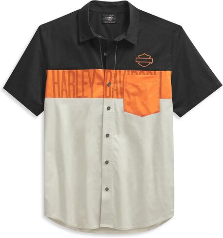 Harley-Davidson® Men's Colorblock Pocket Logo Shirt - 99028-21VM in Kuwait