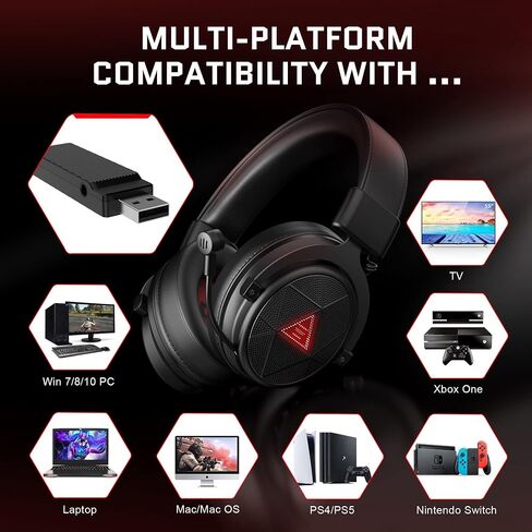 EKSA E900 Headset with Microphone for PC, PS4,PS5, Xbox - Detachable Noise Canceling Mic, 3D Surround Sound, Wired Headphone for Gaming, Computer, Laptop, 3.5MM Jack in Kuwait