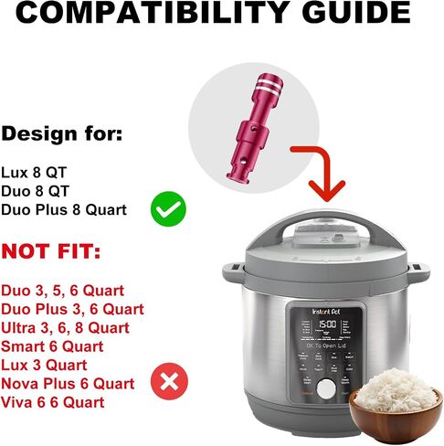 ZLR Pressure Cooker Replacement Parts, Float Valve and Silicone Caps Compatible with Instant Pot, Fits IP Duo 3, 5, 6 QT, Duo Plus 3, 6 QT, Lux 3 QT, Smart 6 QT, Smart WiFi 6 QT, Ultra 3, 6, 8 Quart. in Kuwait