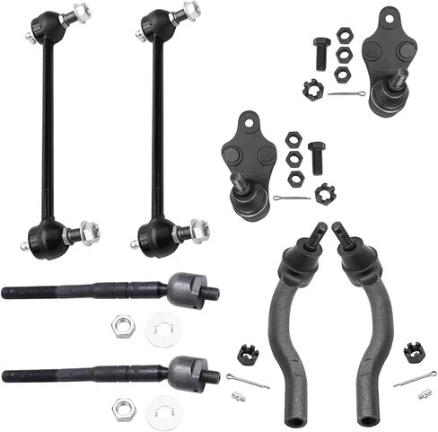 Detroit Axle - Front 8pc Suspension Kit for 2007-2011 Toyota Camry, Stabilizer Sway Bars Outer Inner Tie Rod Ends Lower Ball Joints 2008 2009 2010 Replacement in Saudi Arabia