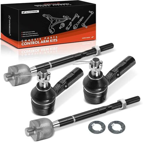 A-Premium Set of 4, Front Inner and Outer Tie Rod End Kit, Compatible with Chevrolet Colorado 2004-2006 & GMC Canyon 2004-2006 & Isuzu i-280 2006 in Saudi Arabia
