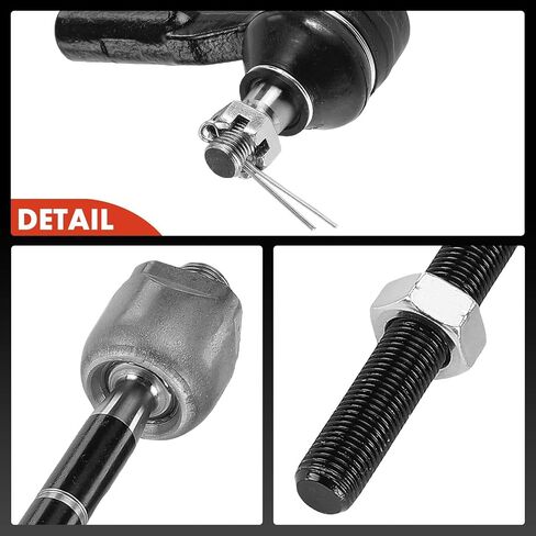A-Premium Set of 4, Front Inner and Outer Tie Rod End Kit, Compatible with Chevrolet Colorado 2004-2006 & GMC Canyon 2004-2006 & Isuzu i-280 2006 in Saudi Arabia