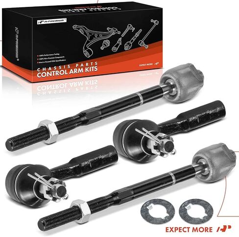A-Premium Set of 4, Front Inner and Outer Tie Rod End Kit, Compatible with Chevrolet Colorado 2004-2006 & GMC Canyon 2004-2006 & Isuzu i-280 2006 in Saudi Arabia