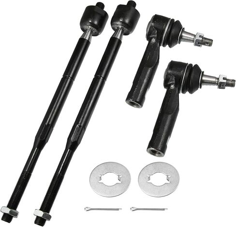 X AUTOHAUX 4pcs Front Inner Outer Tie Rod End Links Suspension Steering Tie Rod Kit ES800030 EV80445 for Chevrolet Cobalt HHR for Pontiac G5 Pursuit for Saturn Ion in Saudi Arabia