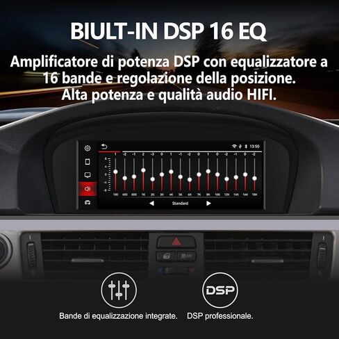 استريو السيارة لـ BMW E60 E90 E92 Radio مع Carplay Android Auto Upgrade CIC Idrive System 8.8inch لـ 3/5 Serie E61/E91/E93 (2008-2013) in Kuwait