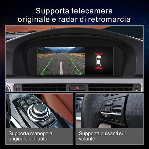 استريو السيارة لـ BMW E60 E90 E92 Radio مع Carplay Android Auto Upgrade CIC Idrive System 8.8inch لـ 3/5 Serie E61/E91/E93 (2008-2013) in Kuwait