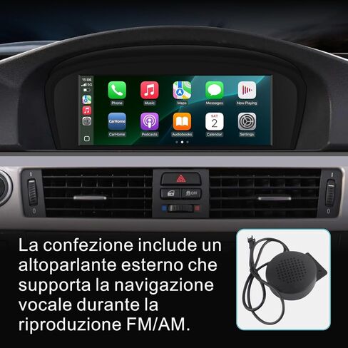 استريو السيارة لـ BMW E60 E90 E92 Radio مع Carplay Android Auto Upgrade CIC Idrive System 8.8inch لـ 3/5 Serie E61/E91/E93 (2008-2013) in Kuwait