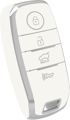 غطاء حافظة مفتاح Kia Key Fob، غطاء حافظة مفتاح TPU يناسب Kia Forte Optima Rio Rondo Sorento Sedona Soul Sportage Hyundai Accent Elantra ملحقات السيارة حامل مفتاح ذكي، أرجواني أسود in Kuwait
