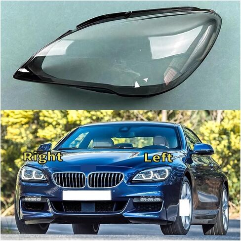 Compatible For BMW 6 Series F13 2015-2017 Car Front Headlight Cover Headlamp Lampshade Lampcover Head Lamp Light Covers Lens Shell Caps(A Piar) in Saudi Arabia