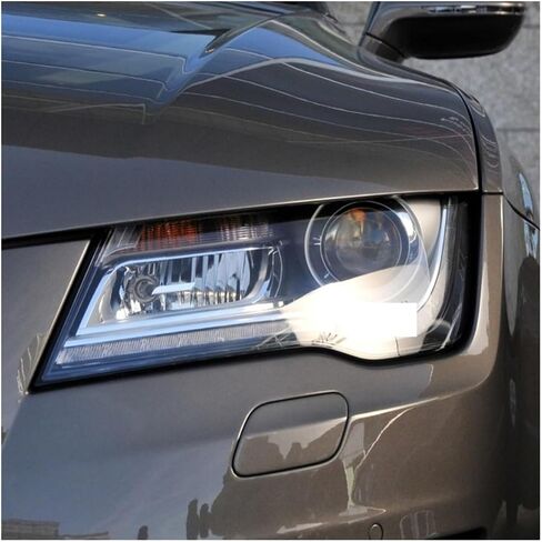 متوافق مع أودي A7 RS7 2011 2012 2013 2014 كشافات غطاء شفاف عاكس الضوء غطاء مصباح المصباح قذيفة عدسة (يمين) in Saudi Arabia