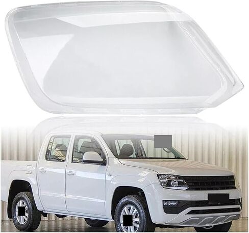 1Pcs Car Headlight Cover Compatible For VW Amarok 2011-2022 Lampshade Bright Shell Head Lamp Lens Covers(Left) in Saudi Arabia