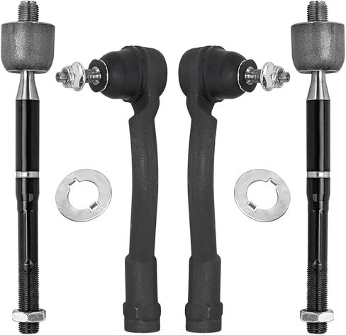 Detroit Axle - 4pc Front Tie Rods for Hyundai 2015 Sonata 2016-2018 Kia Optima, Inner Tie Rods Outer Tie Rod Ends Replacement in Saudi Arabia