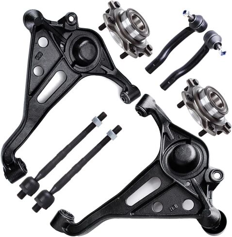 SCITOO 8-PC SET Suspension Kit For Suzuki Grand Vitara For Suzuki XL-7 Front Lower Control Arm And Ball Joint Front Inner Tie Rod End Front Outer Tie Rod End Wheel Hub Bearing in Saudi Arabia