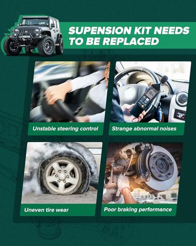 SCITOO 8-PC SET Suspension Kit For Suzuki Grand Vitara For Suzuki XL-7 Front Lower Control Arm And Ball Joint Front Inner Tie Rod End Front Outer Tie Rod End Wheel Hub Bearing in Saudi Arabia