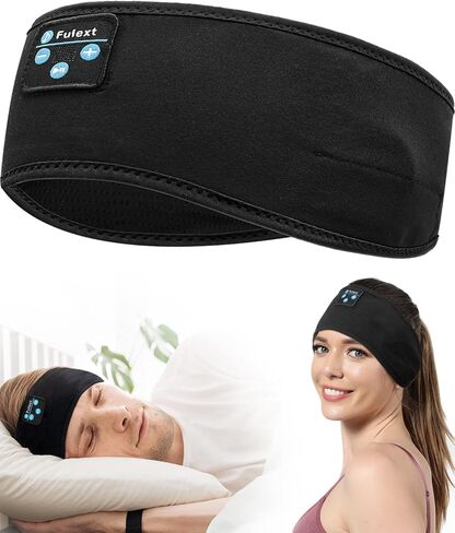 Wireless Sleep Headphones-Bluetooth Headband-Sleeping Headphones-Sleep Headband Headphones for Side Sleeper, Elastic Music Headband Cozy Wireless Eye Mask Tech Gadgets for Women Men in Kuwait
