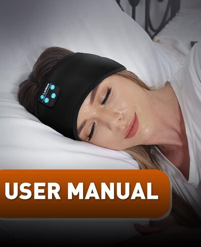 Wireless Sleep Headphones-Bluetooth Headband-Sleeping Headphones-Sleep Headband Headphones for Side Sleeper, Elastic Music Headband Cozy Wireless Eye Mask Tech Gadgets for Women Men in Kuwait