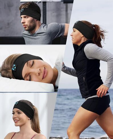 Wireless Sleep Headphones-Bluetooth Headband-Sleeping Headphones-Sleep Headband Headphones for Side Sleeper, Elastic Music Headband Cozy Wireless Eye Mask Tech Gadgets for Women Men in Kuwait