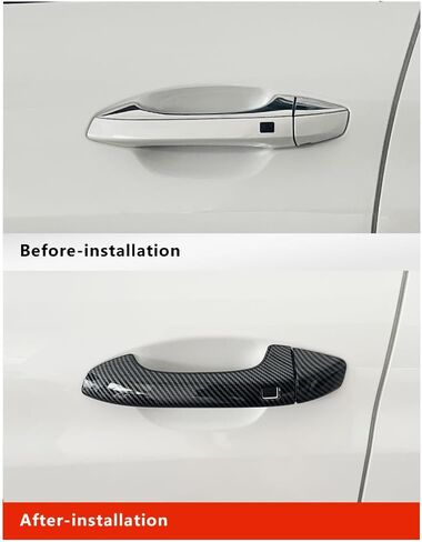 YINGTUU for Kia K5 2020 2021 2022 2023 2024 2025 ملحقات غطاء مقبض باب السيارة زخارف رياضية حماية خارجية من ألياف الكربون مع فتحة مفتاح ذكية in Kuwait