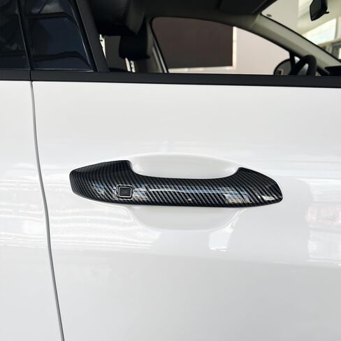 YINGTUU for Kia K5 2020 2021 2022 2023 2024 2025 ملحقات غطاء مقبض باب السيارة زخارف رياضية حماية خارجية من ألياف الكربون مع فتحة مفتاح ذكية in Kuwait