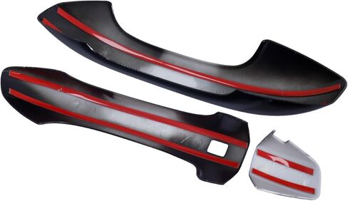 YINGTUU for Kia K5 2020 2021 2022 2023 2024 2025 ملحقات غطاء مقبض باب السيارة زخارف رياضية حماية خارجية من ألياف الكربون مع فتحة مفتاح ذكية in Kuwait