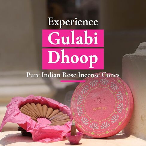 बूँद | Gulabi Dhoop - Pure Indian Rose Incense Cones in Saudi Arabia