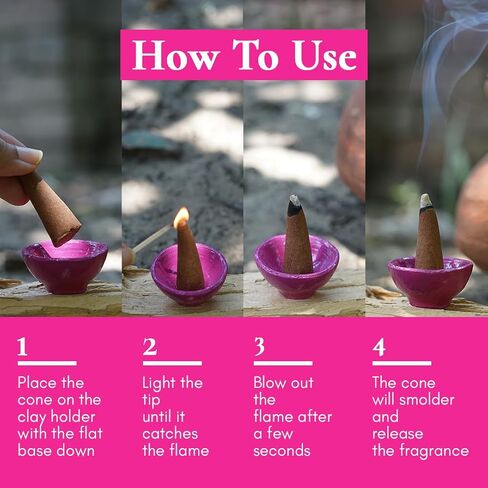 बूँद | Gulabi Dhoop - Pure Indian Rose Incense Cones in Saudi Arabia