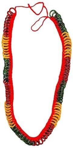MATA Chitti Gajulu Red, Yellow and Green for Navratri Puja | Small Haar for Lakshhmii Pooja | Durga Devi MATA Pooja Dhanteras Diwali Puja Pack of 1 in Saudi Arabia