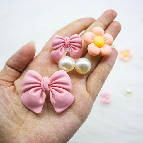 16Pcs Bow Flower Shoe Charms for Women Shoes Accessories for Clog Sandals/Slippers/Bracelet in Kuwait